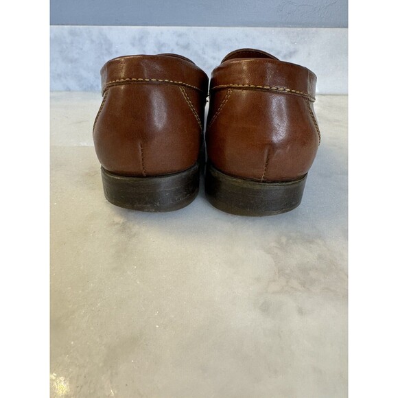 Johnston & Murphy Men’s Brown Woven Tassel Loafers Men's Size 9.5 - Picture 9 of 14